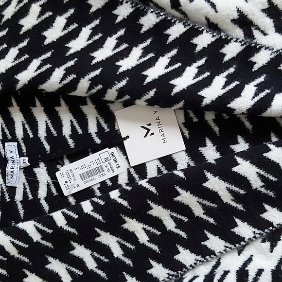 BNWT! Marina V houndtooth Coat/Cardigan - Picture 5 of 5